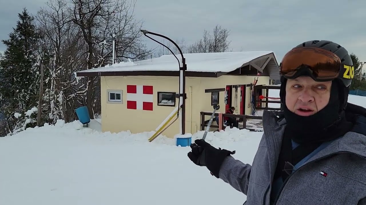 Ski day ⛷️🏔️⛷️at Blue Mountain PA USA Burma Road trail 4K Video