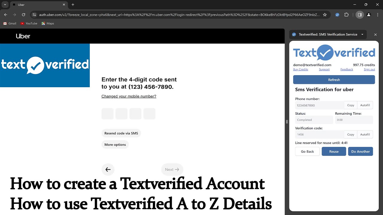 How to create a Textverified Account | How to use Textverified A to Z Details |