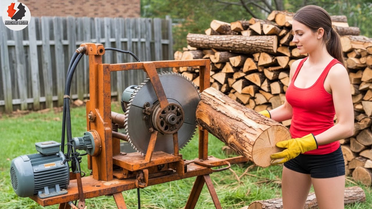 25 Insane Firewood Processors in Action | Dangerous Homemade Wood Cutting Machines#9