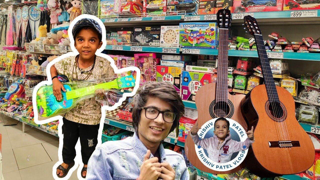 Krishiv Ban Gaya Rockstar! 🎸 DMart Se Laya Naya Guitar 🔥 Krishiv Patel Vlogs