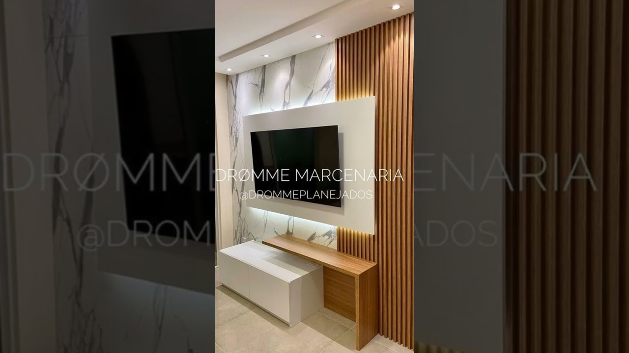 Modern Living Room TV Unit Design 2025 TV Cabinet Design| Home Interior Wall Decorating Ideas