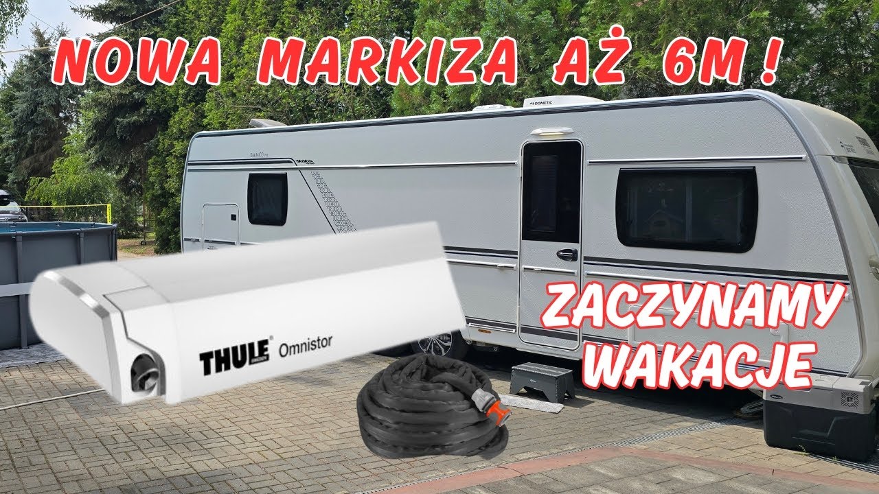 Największa markiza Thule Omnistor 9200 6m, gadżety do przyczepy kempingowej, jedziemy na wakacje #26
