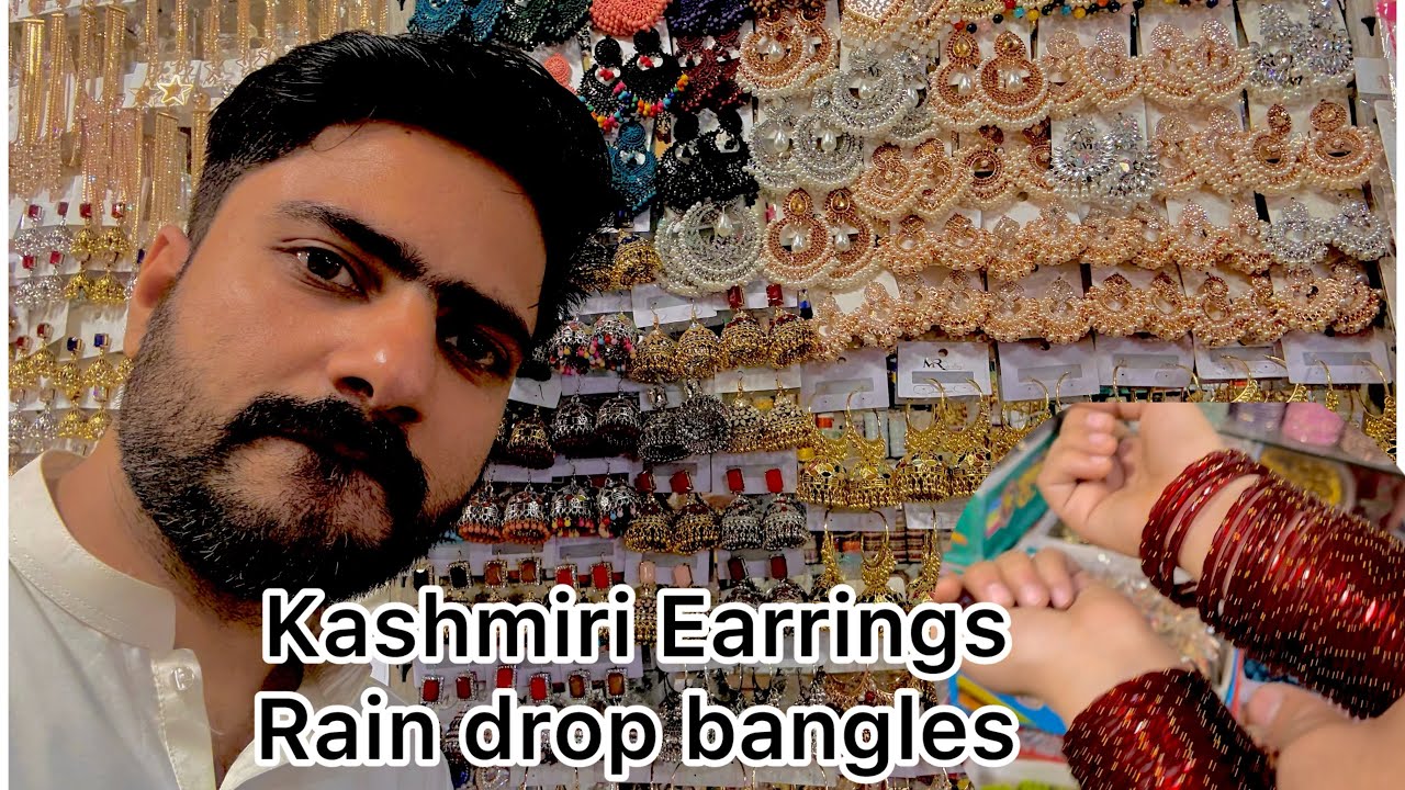 Rain drop bangles Kashmiri jhumka Earrings mala set Turkish choker set contact on what’s app