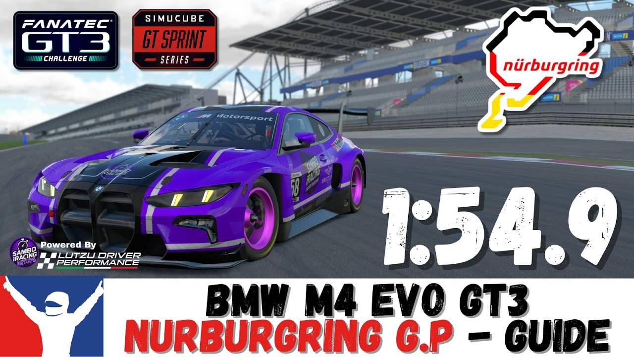 iRacing BMW GT3 Guide 1:54.9 BMW M4 GT3 Nurburgring Grand Prix Track Guide