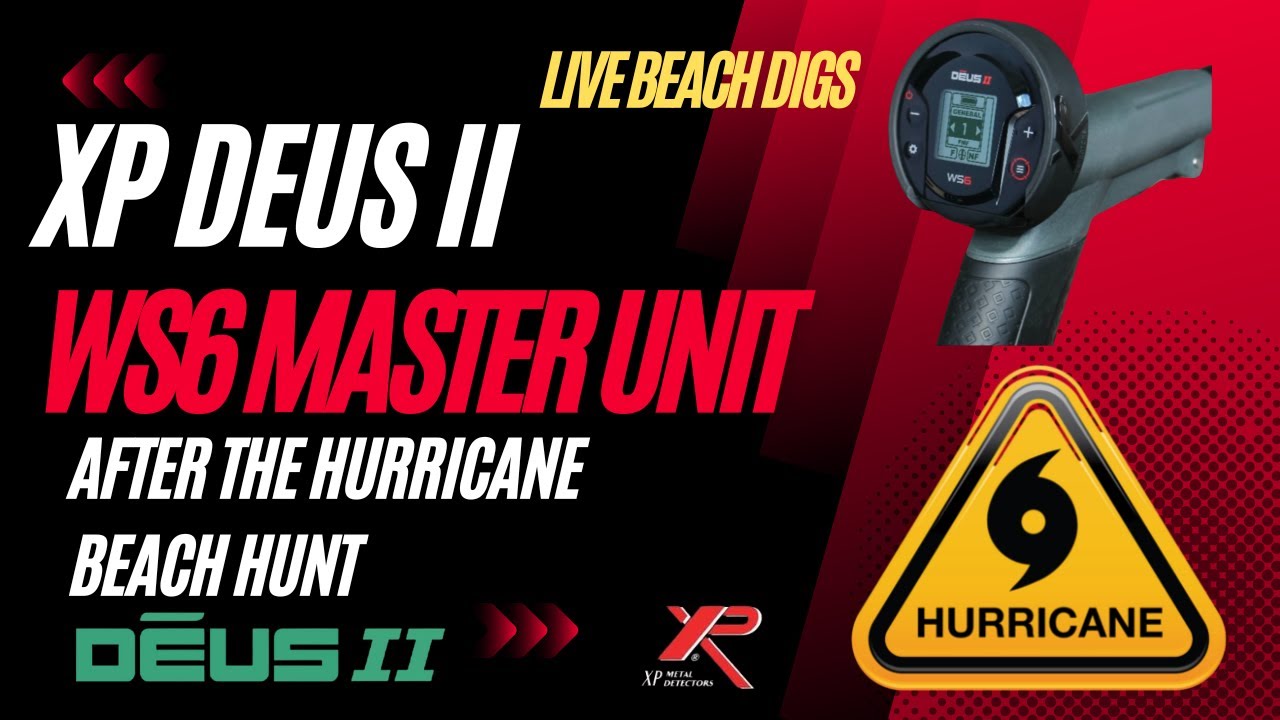 Beach Metal Detecting After the Hurricane -XP Deus II WS6 Master Unit