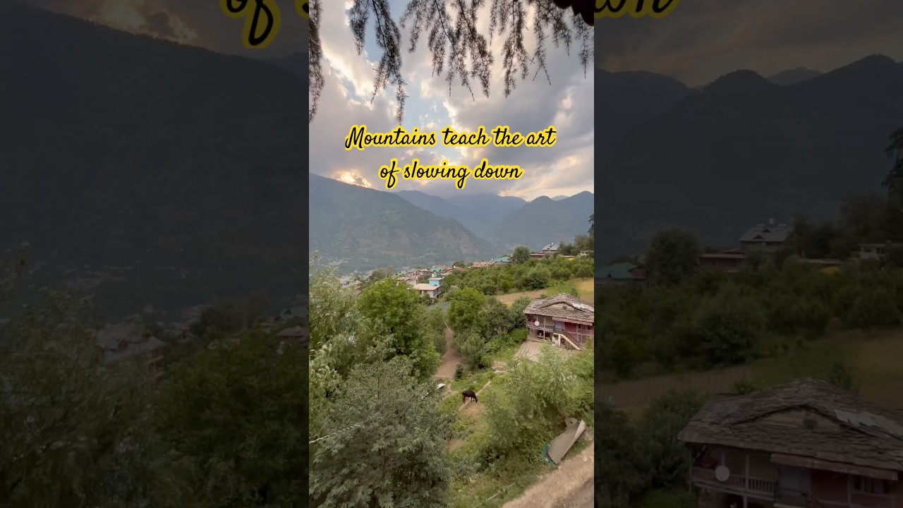 Mountain teach us #travel #mountains #trend #enigma #sukoon #pahad #nature