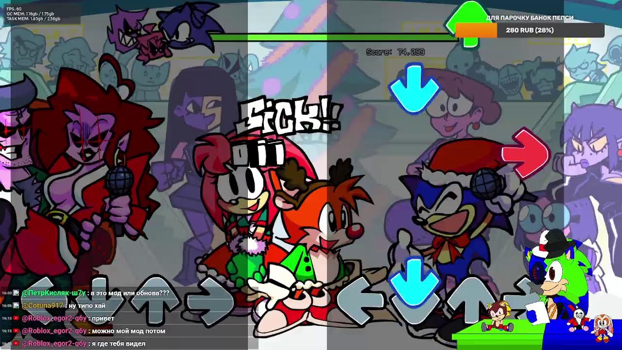 НАКОНЕЦТО ИГРАЕМ В FRIDAY NIGHT FUNKIN SONIC JAM