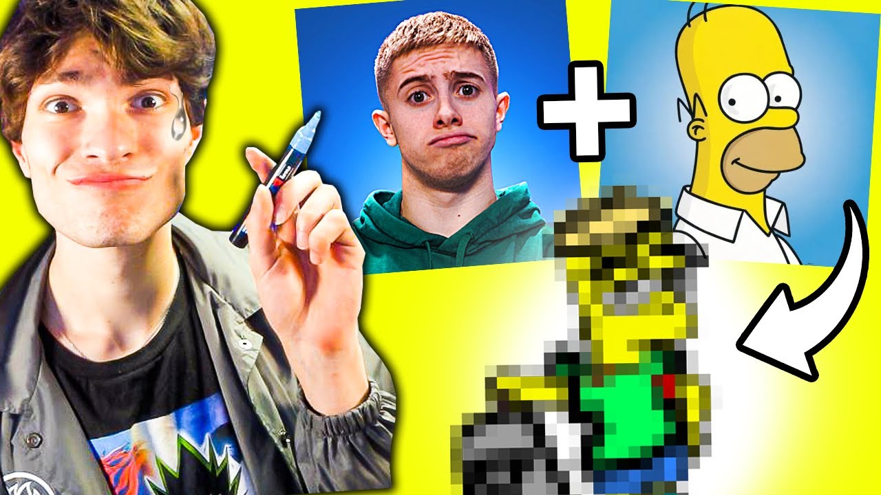 JE MÉLANGE DES YOUTUBEURS ET DES DESSIN ANIMÉS ! 🔥 ( Michou / Inoxtag / Squeezie )