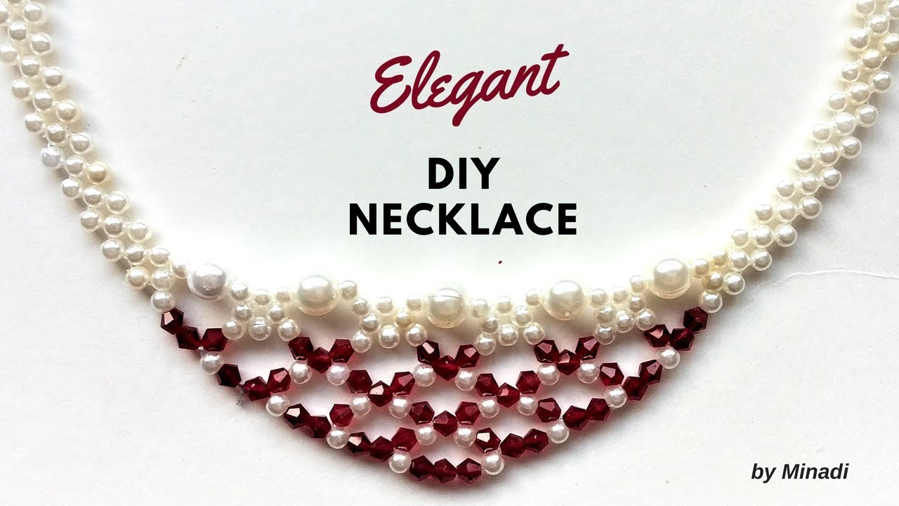 DIY Necklace. Necklace Making Tutorial.   Elegant, Easy, Fast