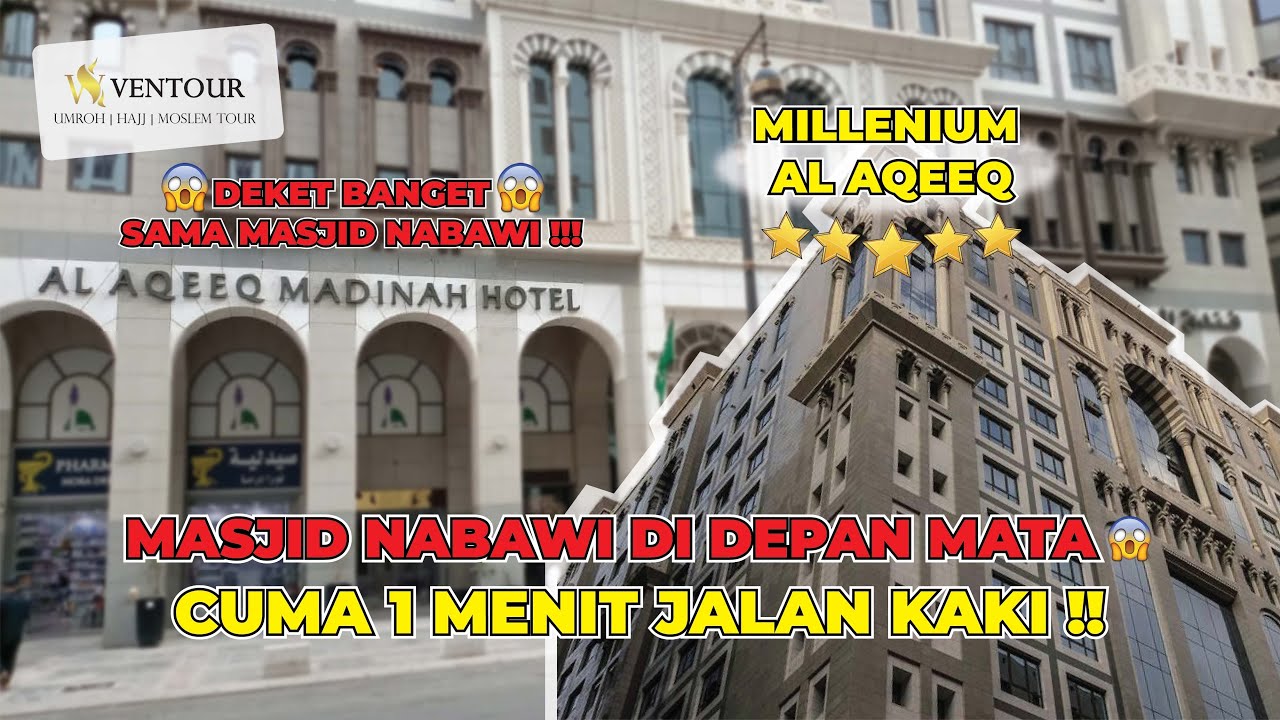REVIEW JARAK HOTEL MADINAH ⭐5 MILENIUM AL AQEEQ || PUAS BANGET BISA BOLAK-BALIK MASJID NABAWI 😍