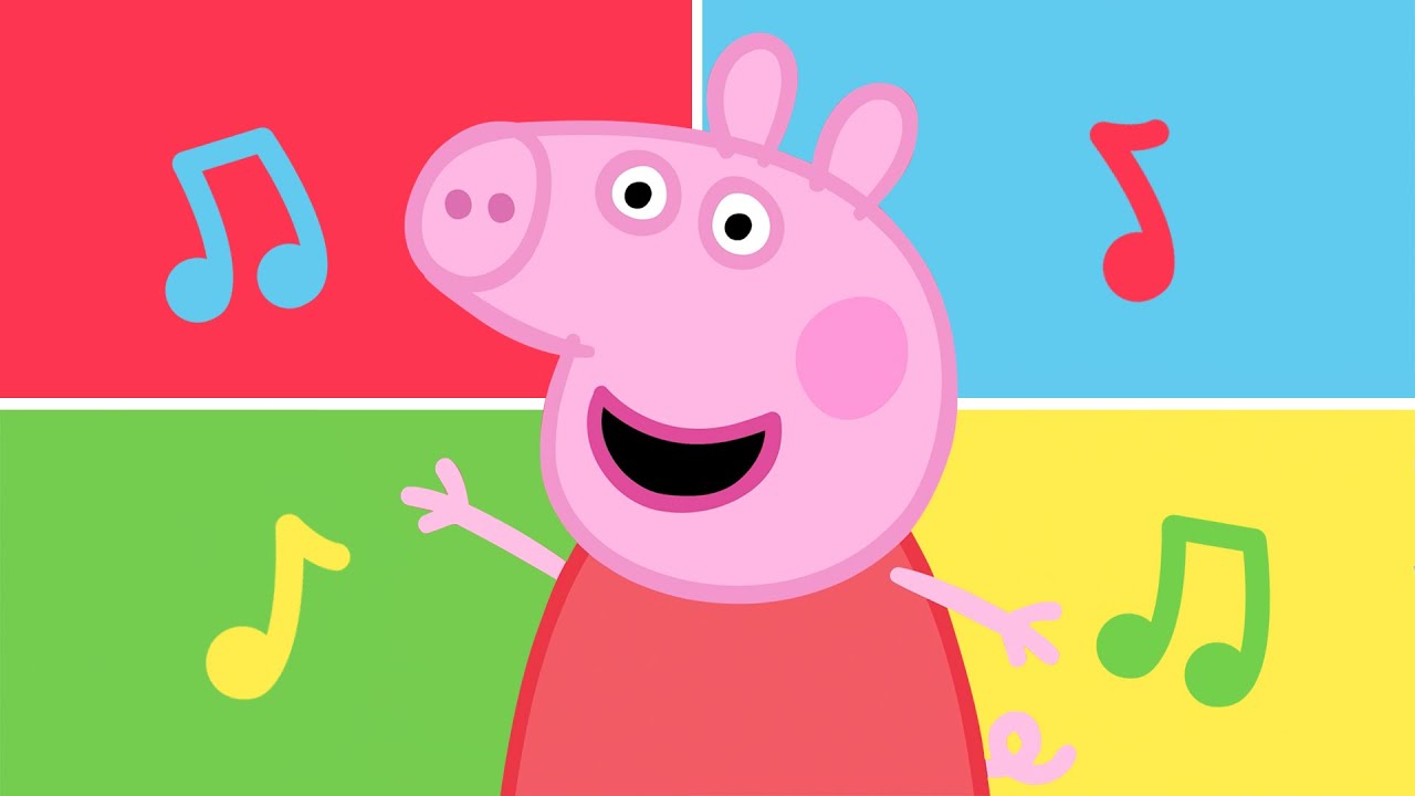 चार रंग गीत 🟥🟨🟦🟩 Peppa Pig Nursery Rhymes in Hindi | Hindi Cartoons for Kids