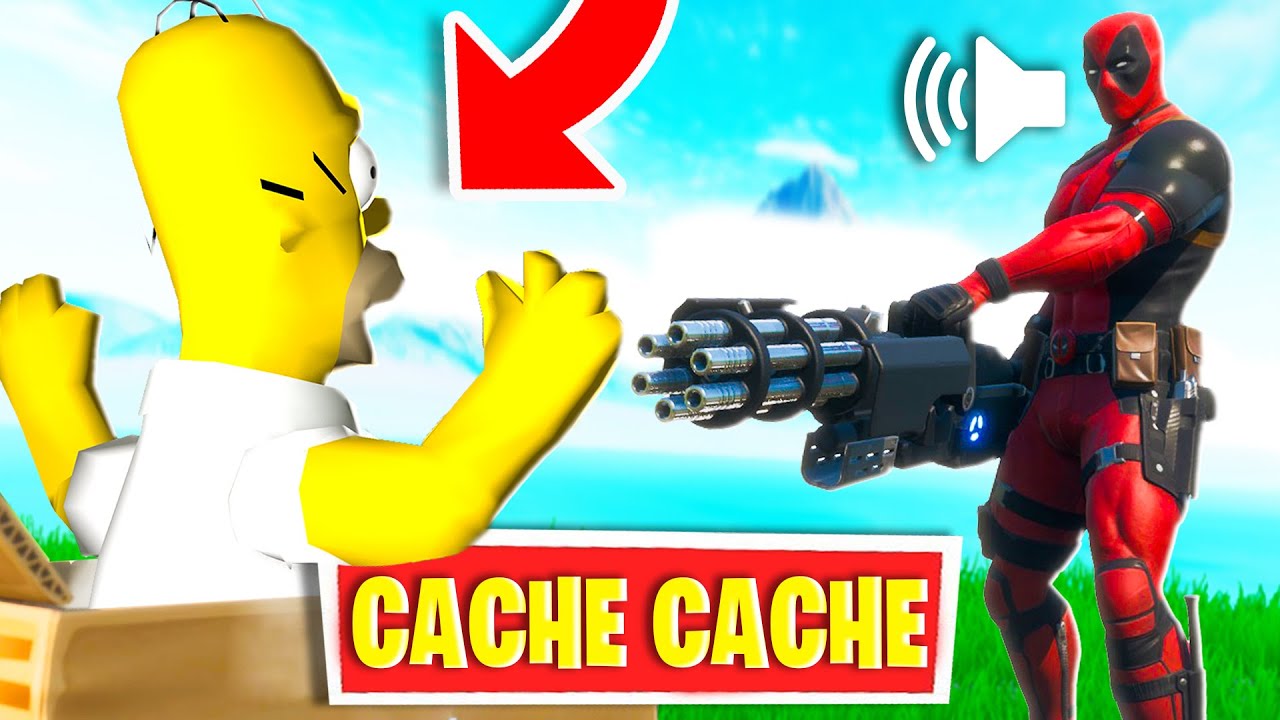 LES SIMPSON SUR FORTNITE !! CACHE CACHE FORTNITE !!