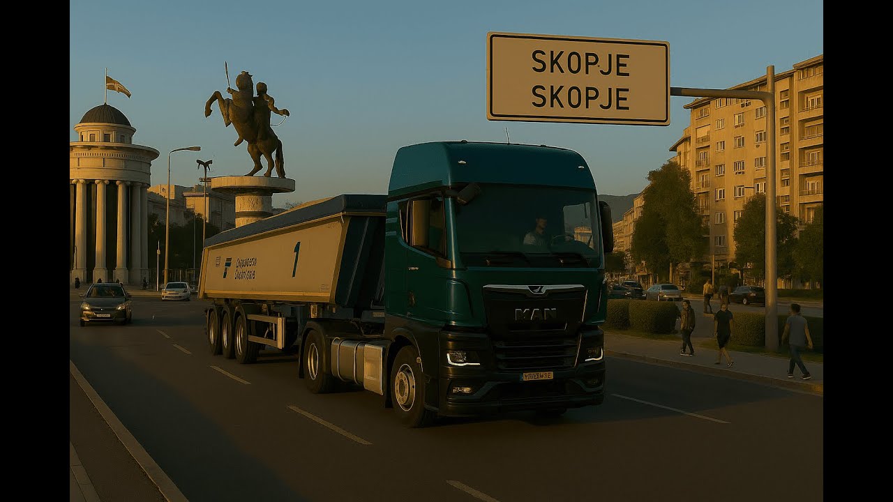 Realistic Truck Haulage | Euro Truck Simulator 2 | Skopje to Vlore | Logitech G29 Wheelcam