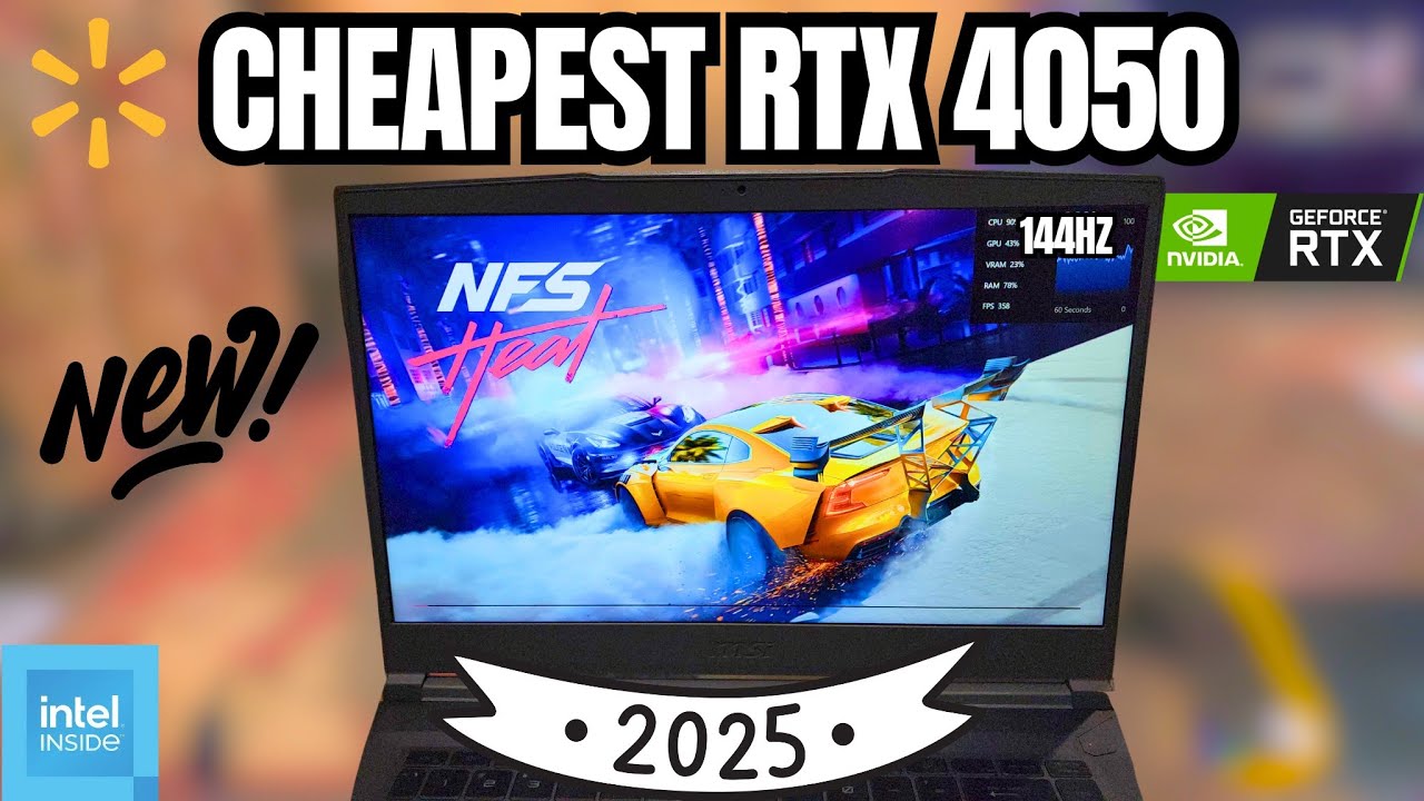 Обзор игрового ноутбука MSI 15,6 дюйма RTX 4050 2025 года! (16 ГБ ОЗУ)