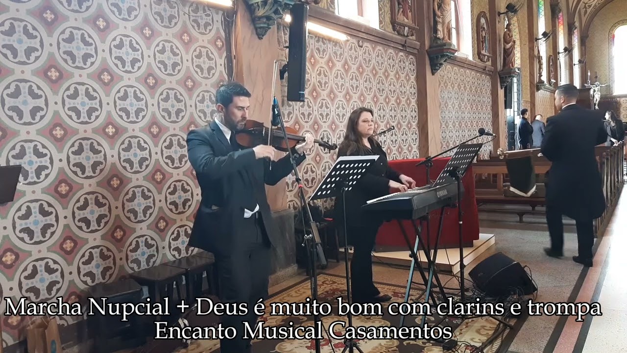 Encanto Musical Casamentos - Marcha Nupcial + Deus é muito bom com clarins e trompa