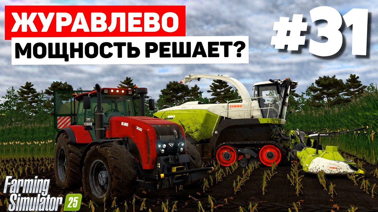 Farming Simulator 25 Журавлёво - Кукуруза на сечку #31