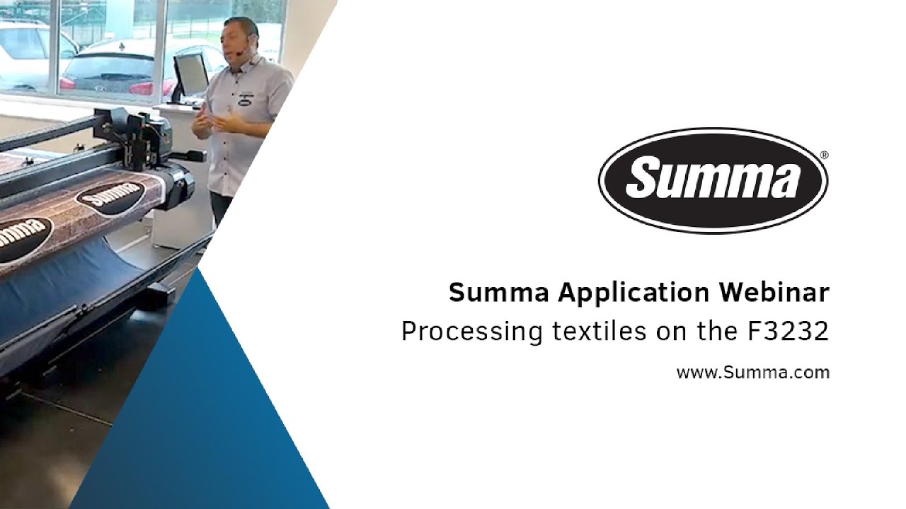 5. Cutting Textiles with Summa F Series / Application Webinar: Textiles
