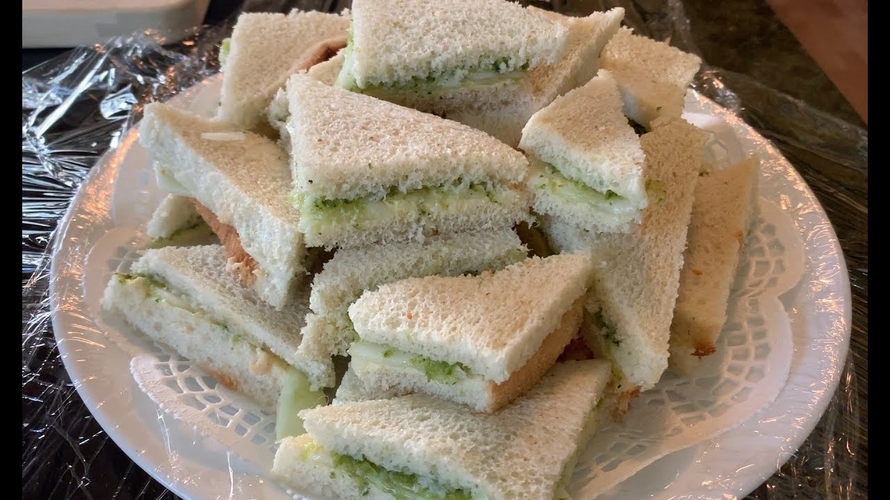 Appetizer Cucumber Finger Sandwiches/Quick and easy