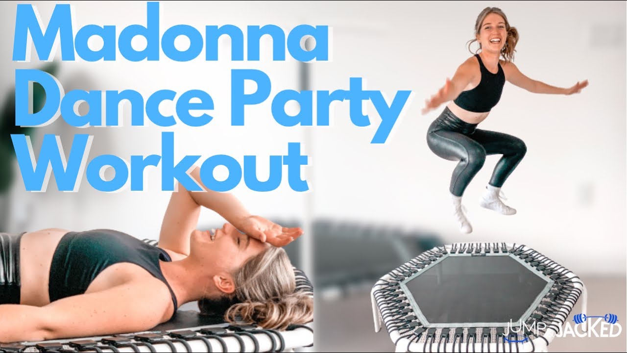 Madonna Dance Party Workout - 15 min trampoline fitness full body workout