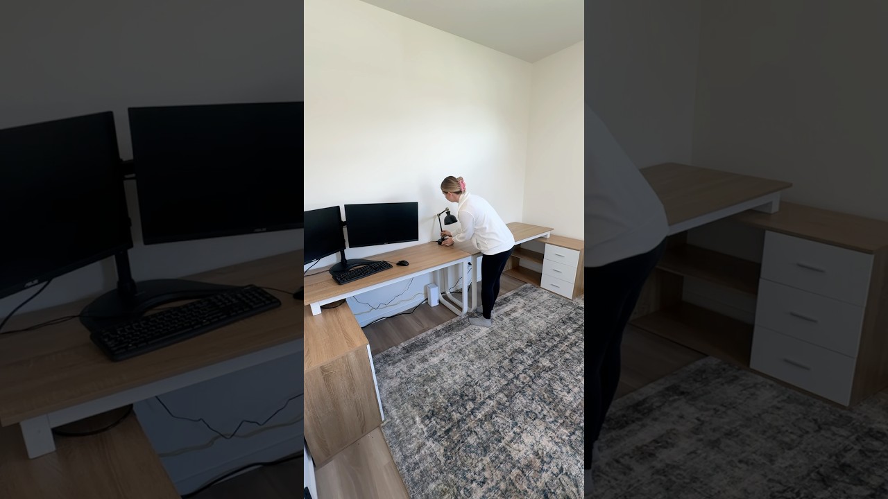 OFFICE And GUEST ROOM Budget Makeover Part 1|Custom Built Office Nook #homeoffice @lowes