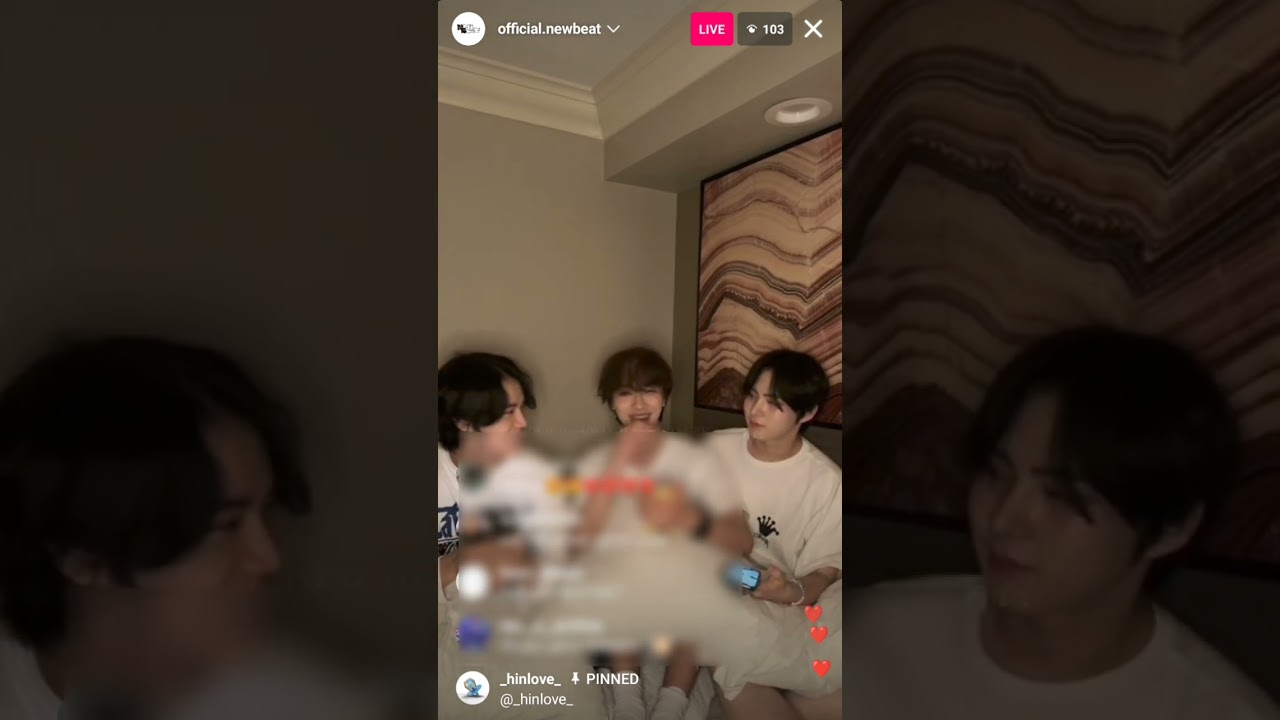 HinLOVE Yeojeong, Yunhu, Taeyang IG live