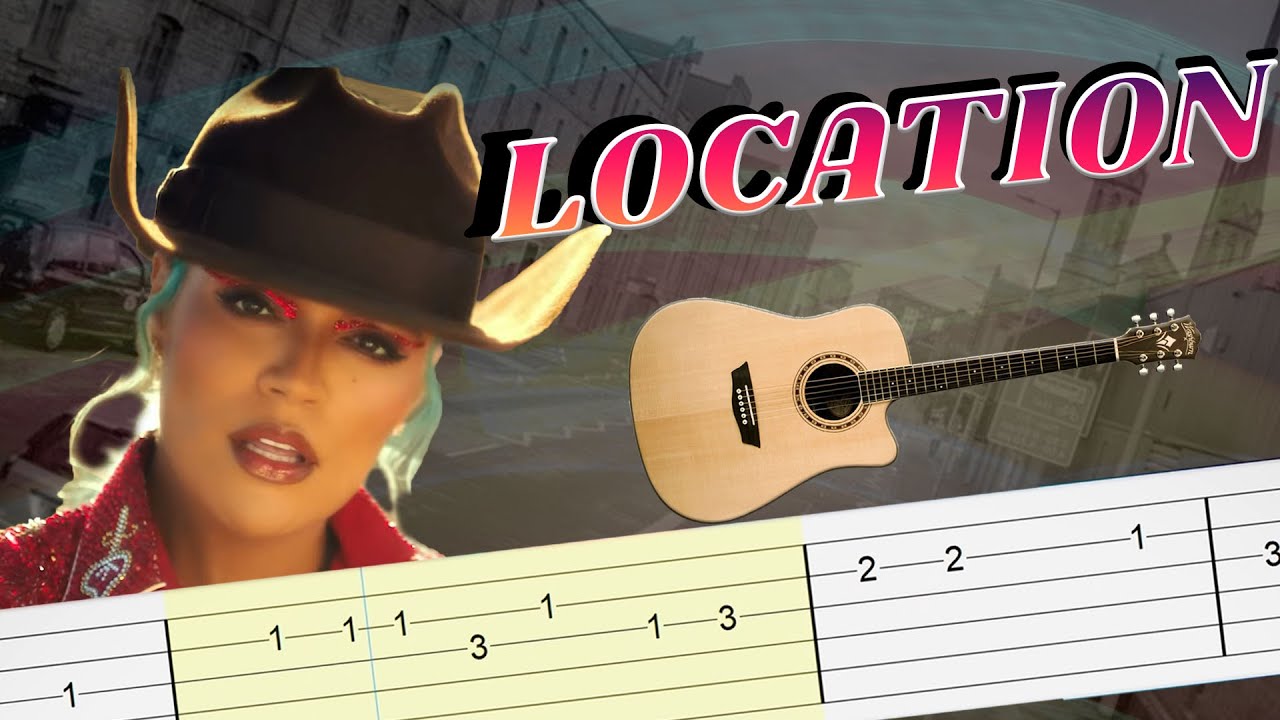 Location - Karol G, Anuel AA, J. Balvin - Guitarra Tutorial - Tab - GuitarMelody