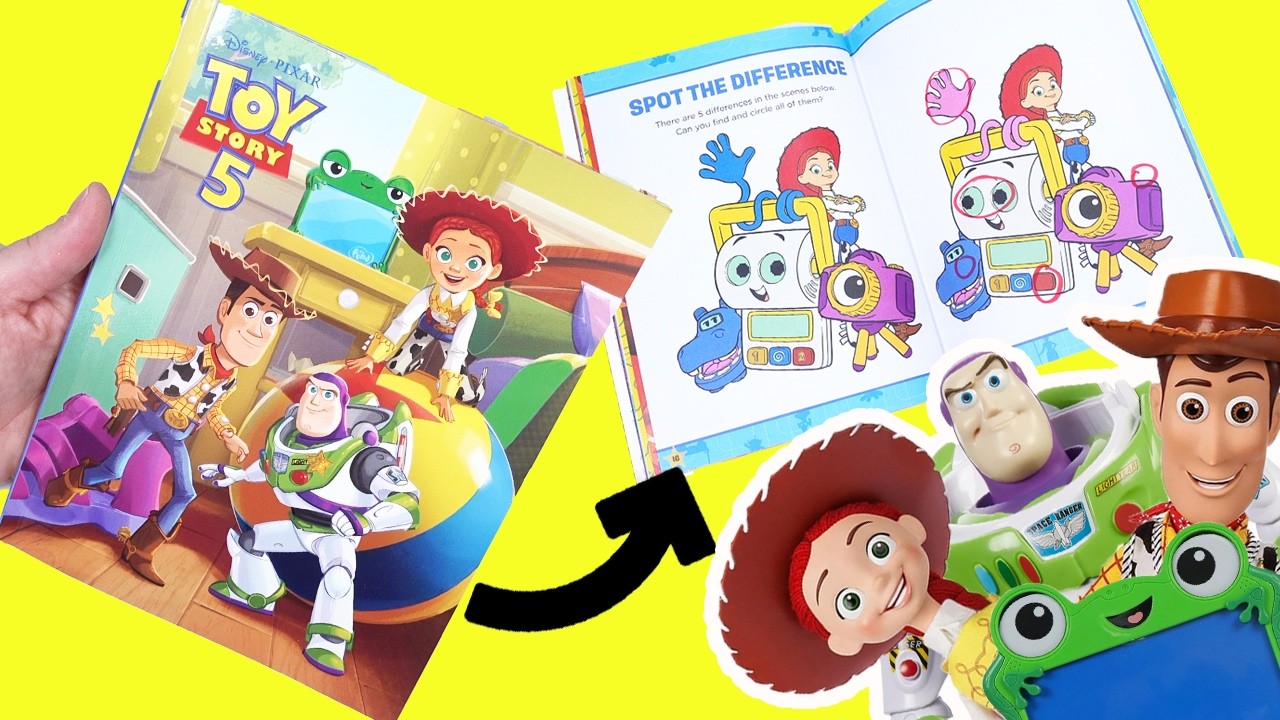 Toy Story 5 Movie Activity Coloring Book with Woody, Buzz, Jessie, Lilypad, Smartypants Dolls