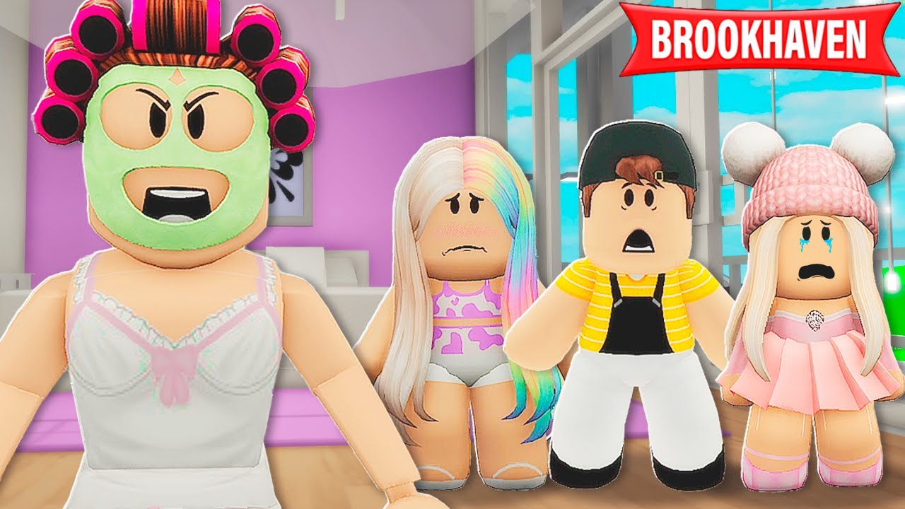 A MAMÃE LEGAL VIROU MALVADA no BROOKHAVEN : Historinhas de Roblox