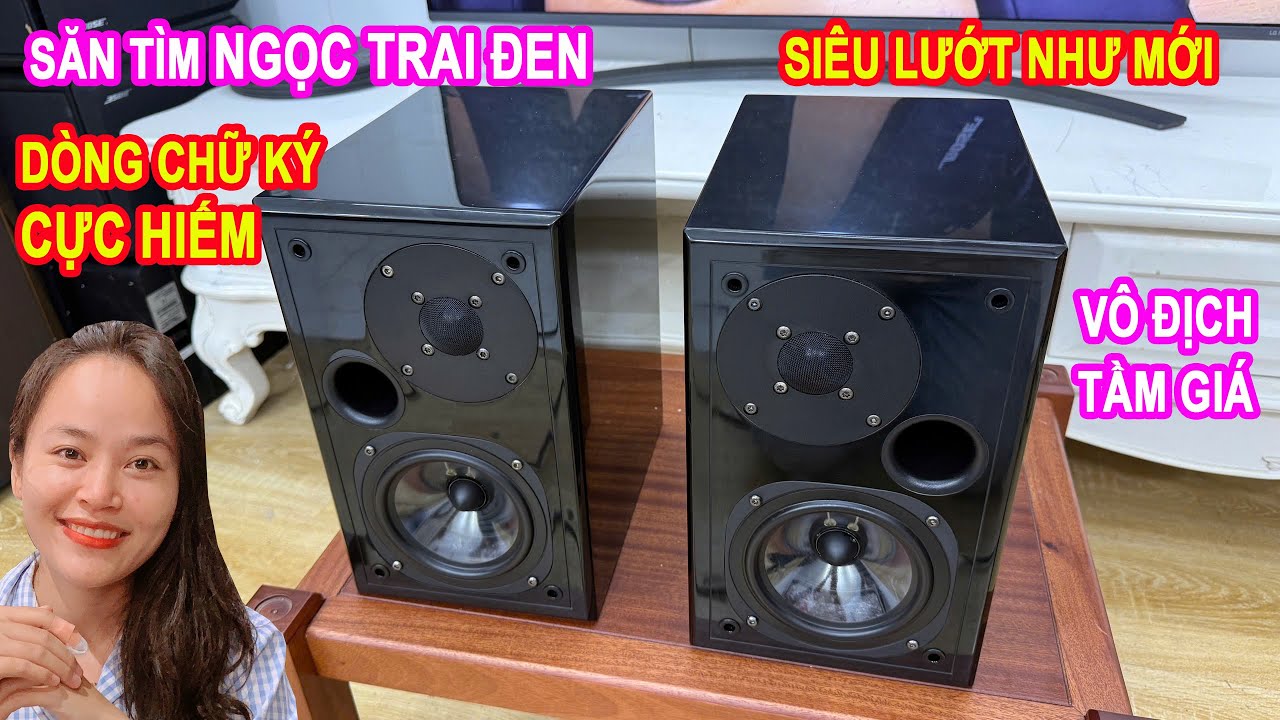 HUYỀN THOẠI NGỌC TRAI ĐEN với Bản Chữ Ký siêu hiếm TRÙM LOA Bookshelf Usher 520 Signature LƯỚTQUÁ RẺ