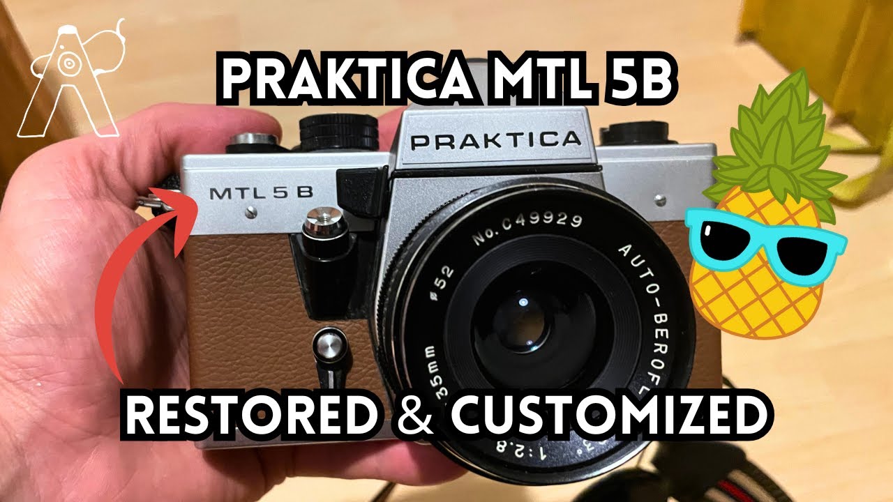 Restoring the Praktica MTL 5B – Custom Brown Leatherette Makeover! 