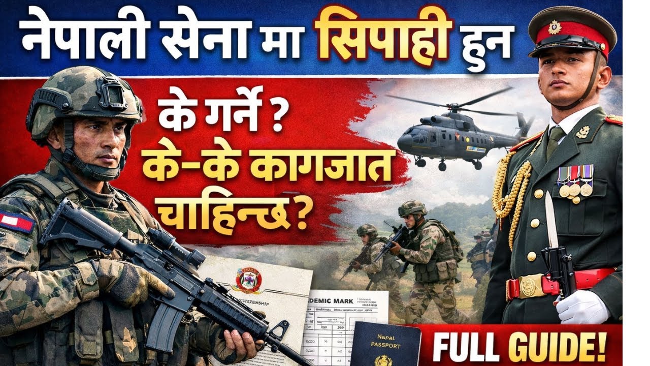 नेपाली सेना मा सिपाही हुन के गर्ने र के-के  कागजात चाहिन्छ?|| Nepal Army Saniya Recruitment Guide ||