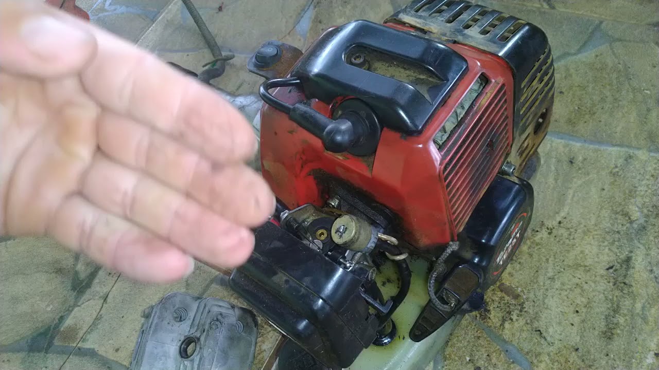 Porque a rocadeira esquenta e fundi o motor? Era novo e já fundiu!
