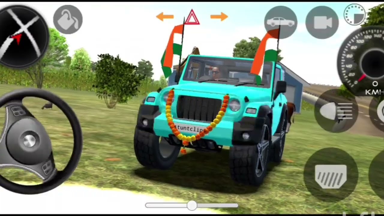 Tution Badmashi ka song The Thar Indian cars Simulator3D Gameplay video Gadi wala Game 