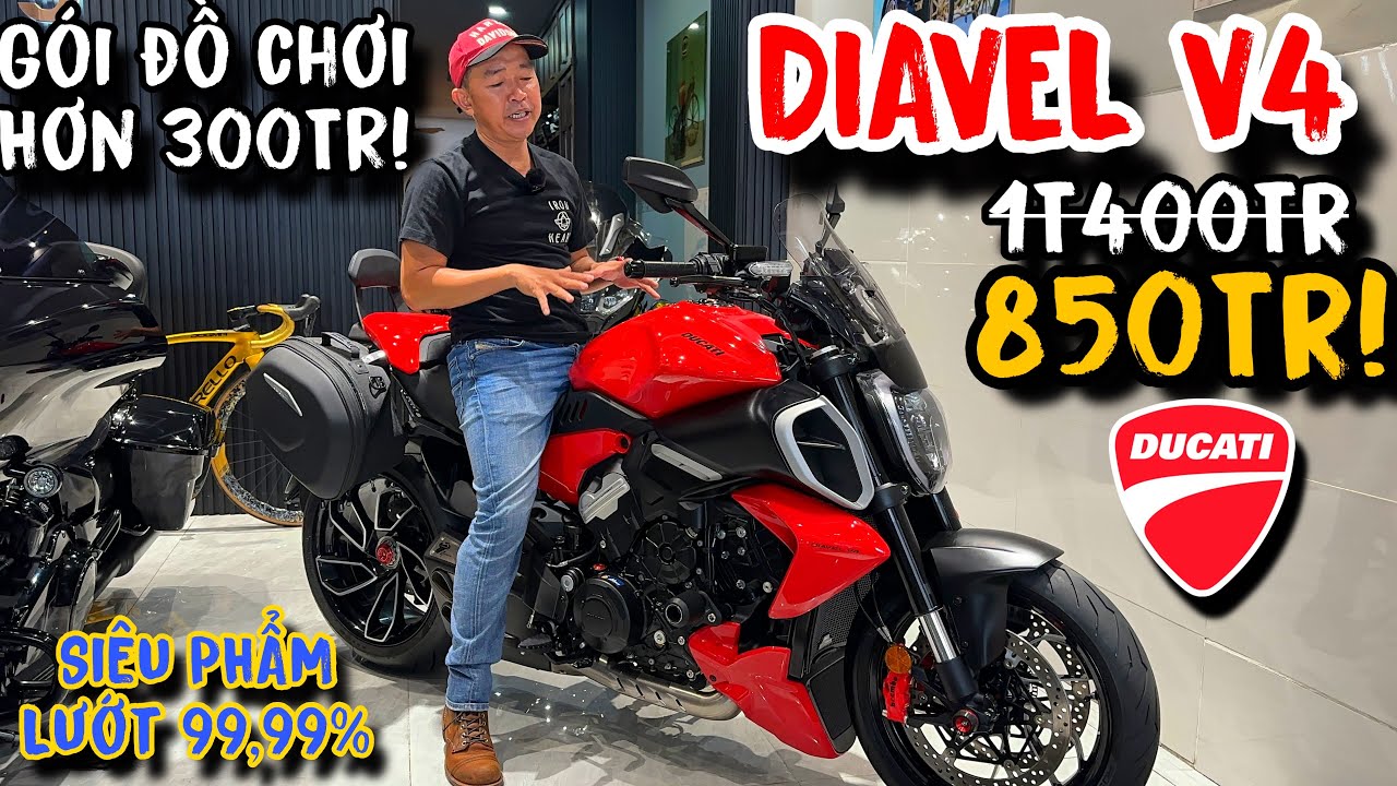 SIÊU PHẨM DUCATI DIAVEL V4 LƯỚT 99% KÈM GÓI ĐỒ CHƠI 300TR VÔ CÙNG GIÁ TRỊ ĐÁNG SỞ HỮU MỜI ANH EM🏍️😎