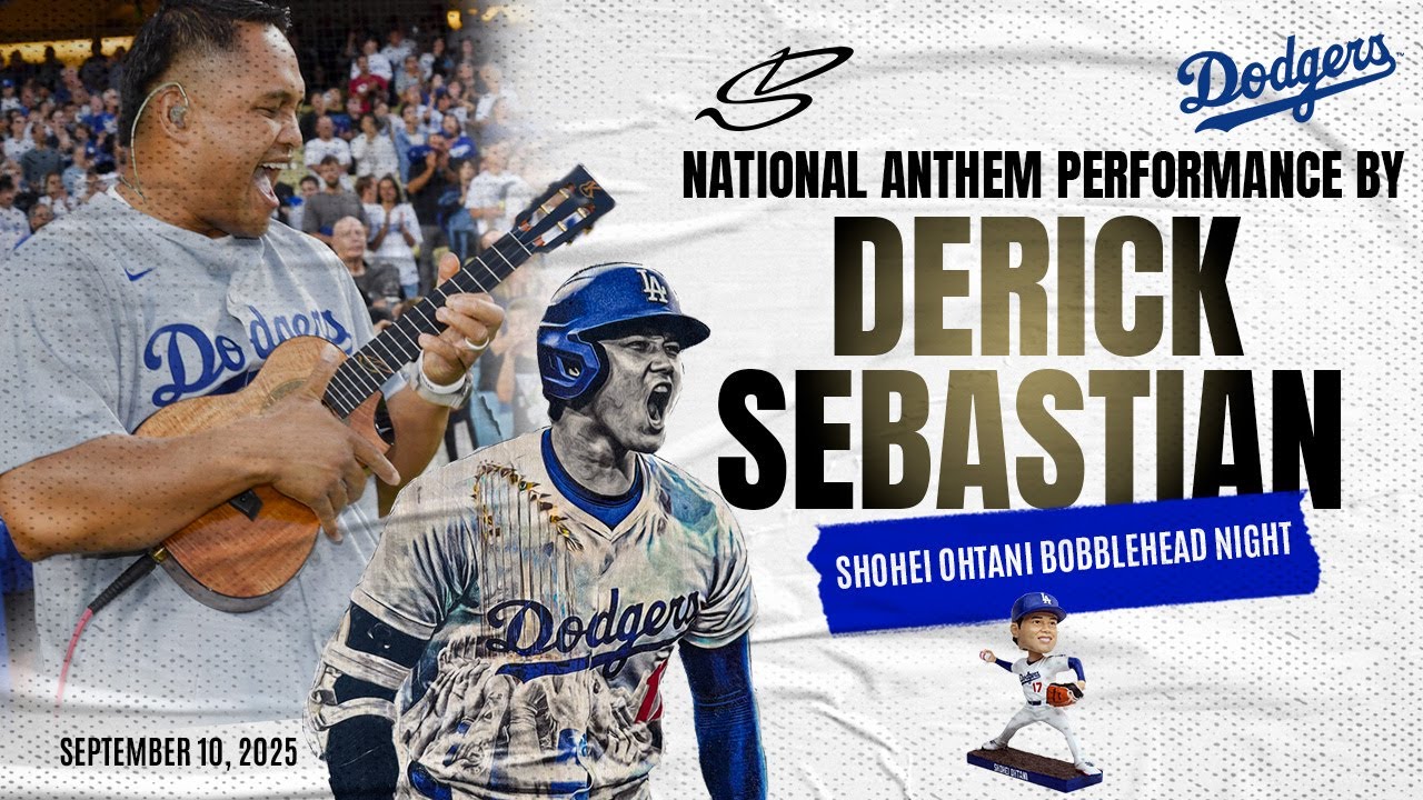 Up Close: Ukulele National Anthem at Dodger Stadium | Shohei Ohtani Night
