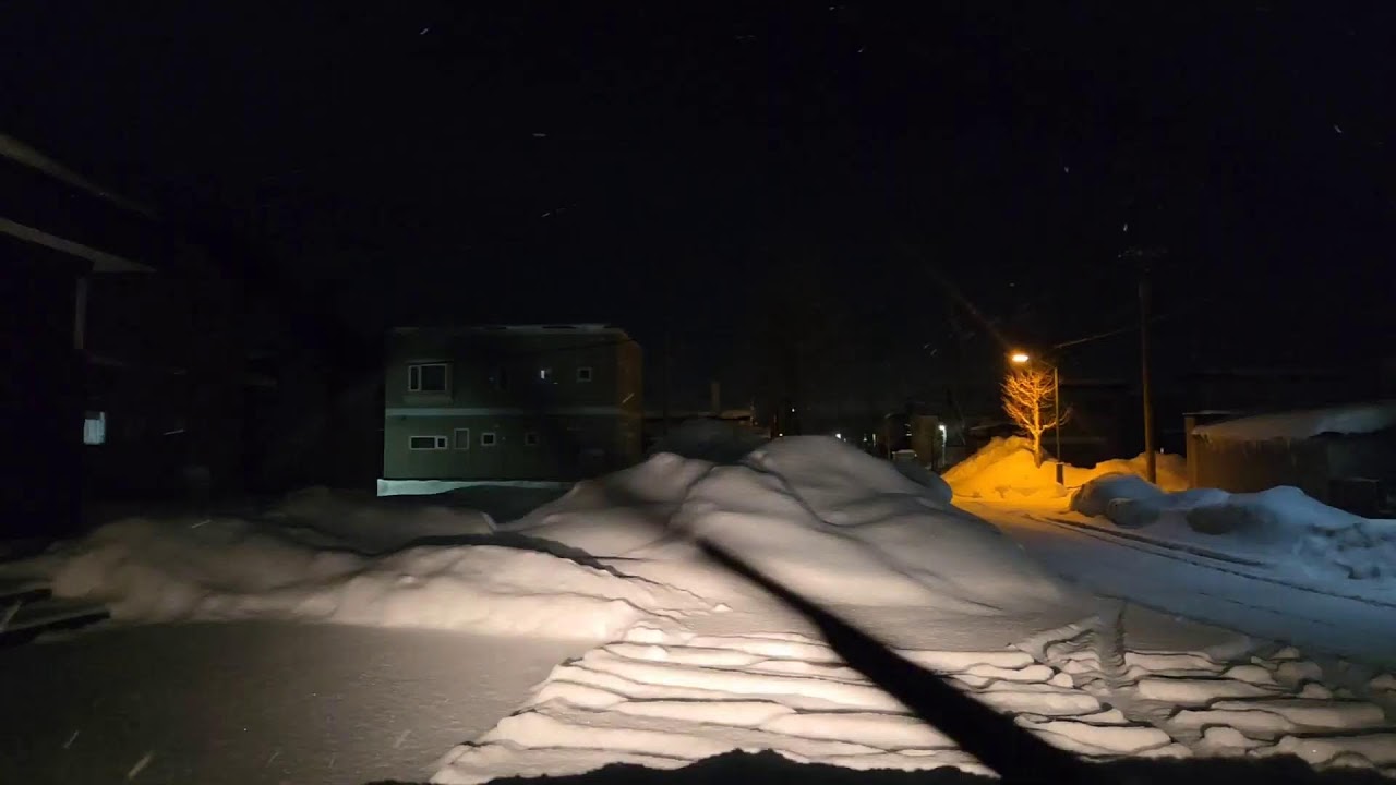 【雪！】北海道　岩見沢　帰宅ドライブ　2026/1/31