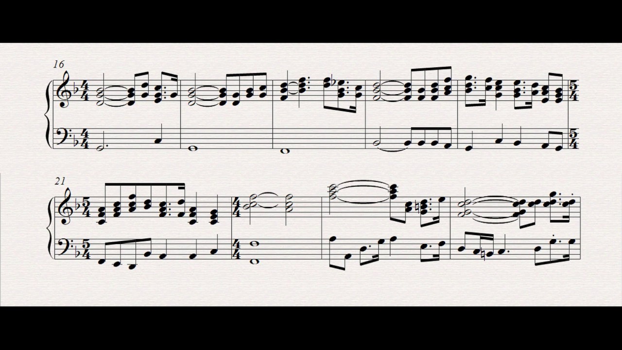 ELP - Jerusalem Sheet Music - Keys