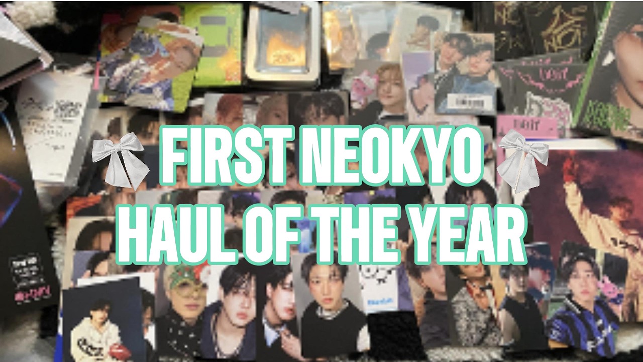 Kpop NEOKYO Haul - First opening of the year - Boy group Haul - stray kids, ateez and lee changsub