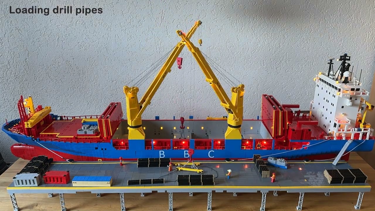 LEGO Ship Loading Cargo BBC Switzerland