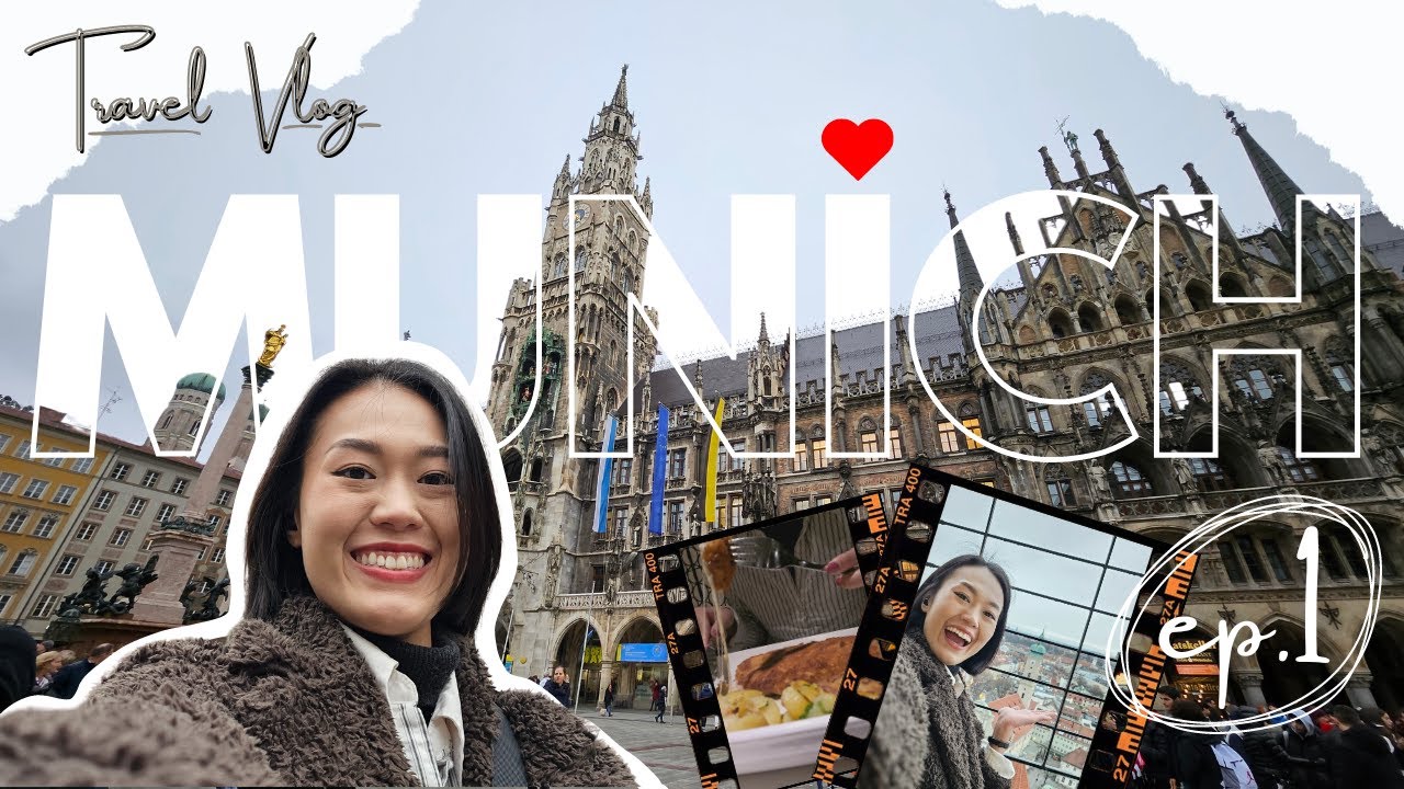 เมืองมิวนิก ประเทศเยอรมนี Vlog I ยุโรปคลิปแรก! เที่ยวคนเดียวพาชมเมืองต้นฤดูใบไม้ผลิอากาศ 6 องศา ep.1