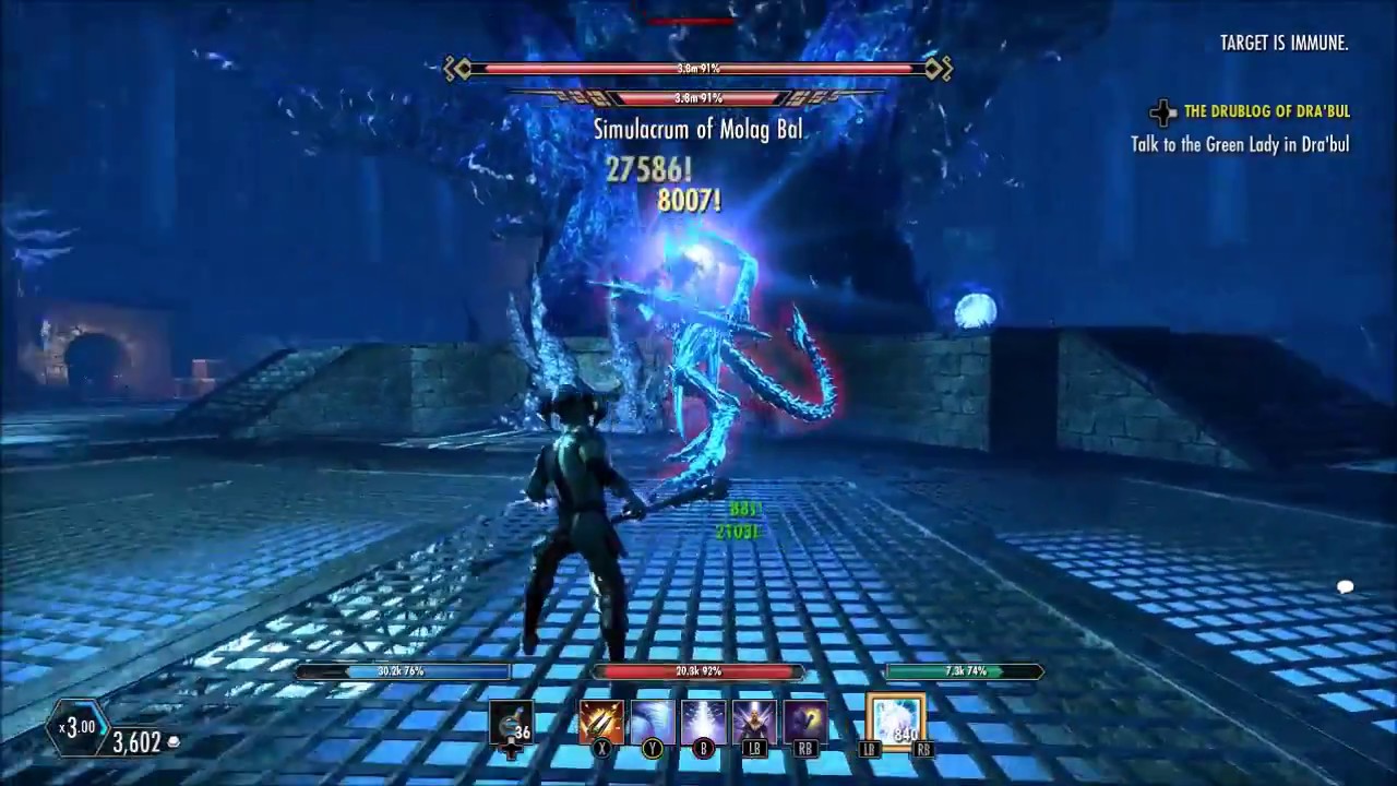 ESO Soloing Molag Bal in Imperial City [Gets Ganked at 1 percent]