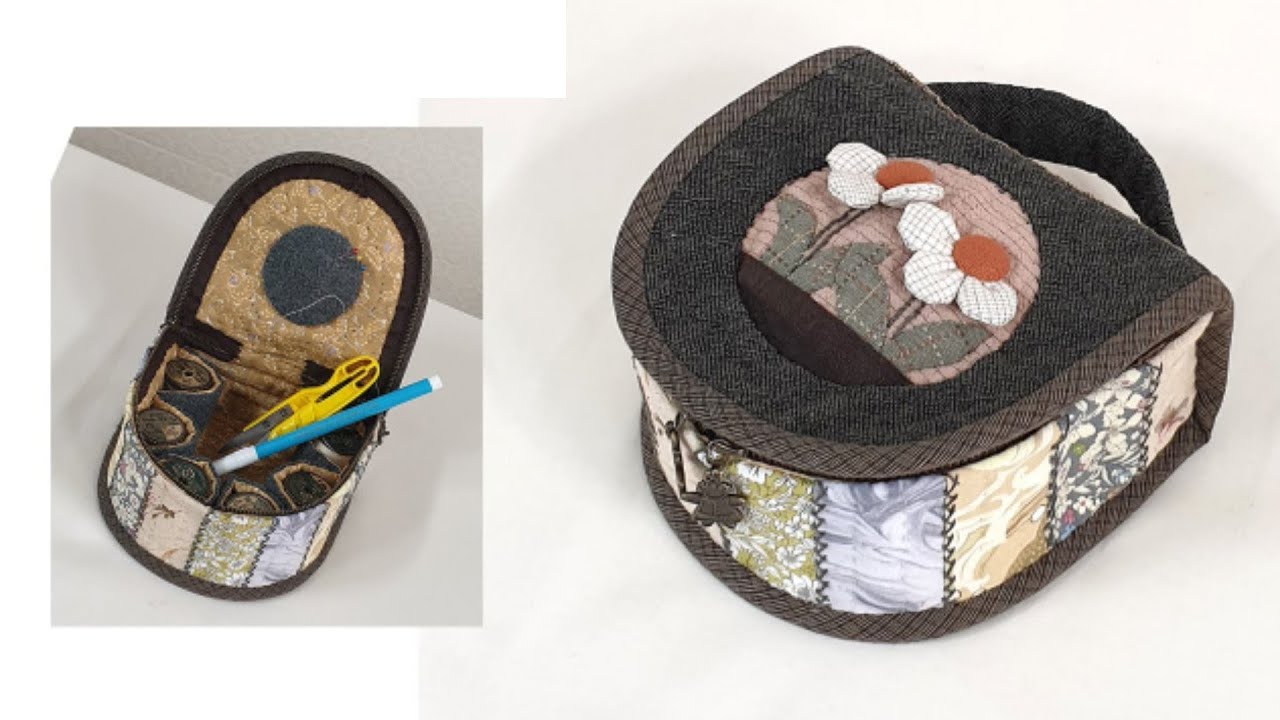 #0162 Quilting Bag Making,Quilt bag tutorial, Making Bag, 퀼트 소품 만들기 미니 가방 만들기