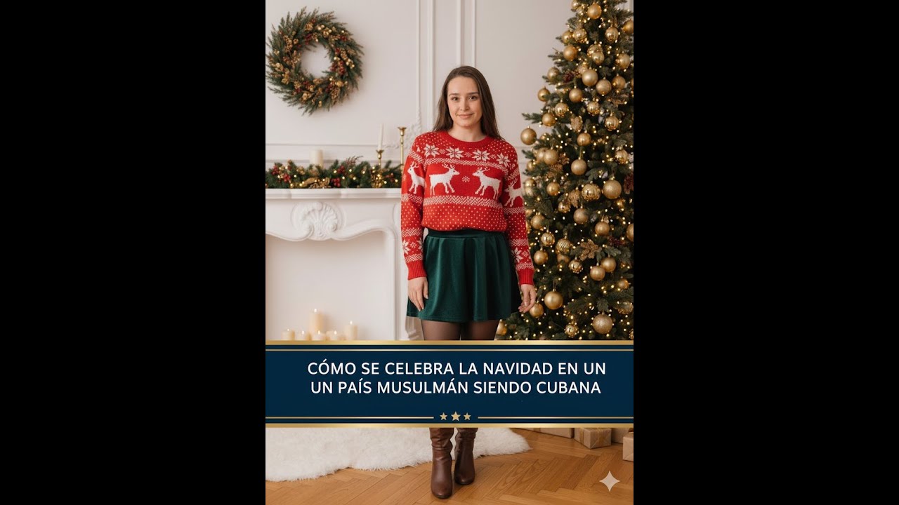 Como se celebran las fechas navideñas en un país musulman siendo cubana