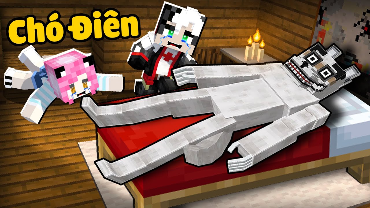 MỀU THỬ THÁCH TRỐN KHỎI NHÀ TÙ MA SÓI TRONG MINECRAFT*1 NGÀY REDHOOD LÀM BẢO MẪU CỦA CHÓ ÁC QUỶ