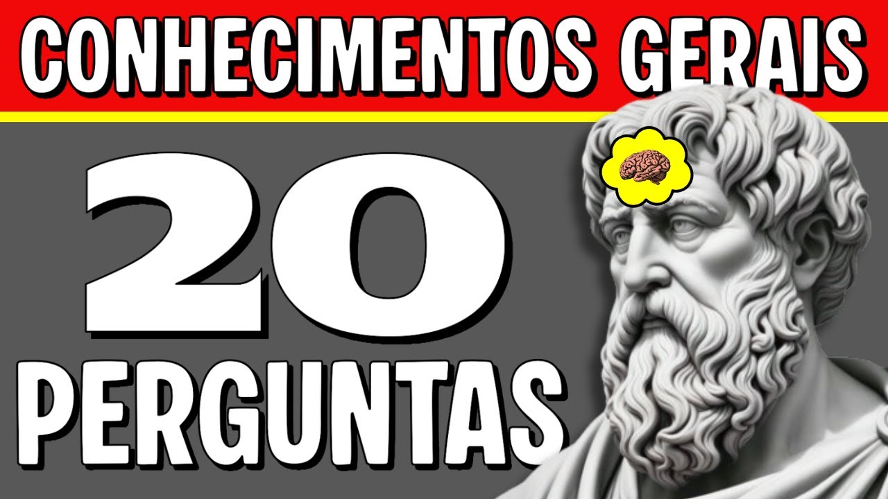 VOCÊ ESTÁ PREPARADO PARA RESPONDER 20 PERGUNTAS DE CONHECIMENTOS GERAIS DIFÍCEIS? | NOVO QUIZ