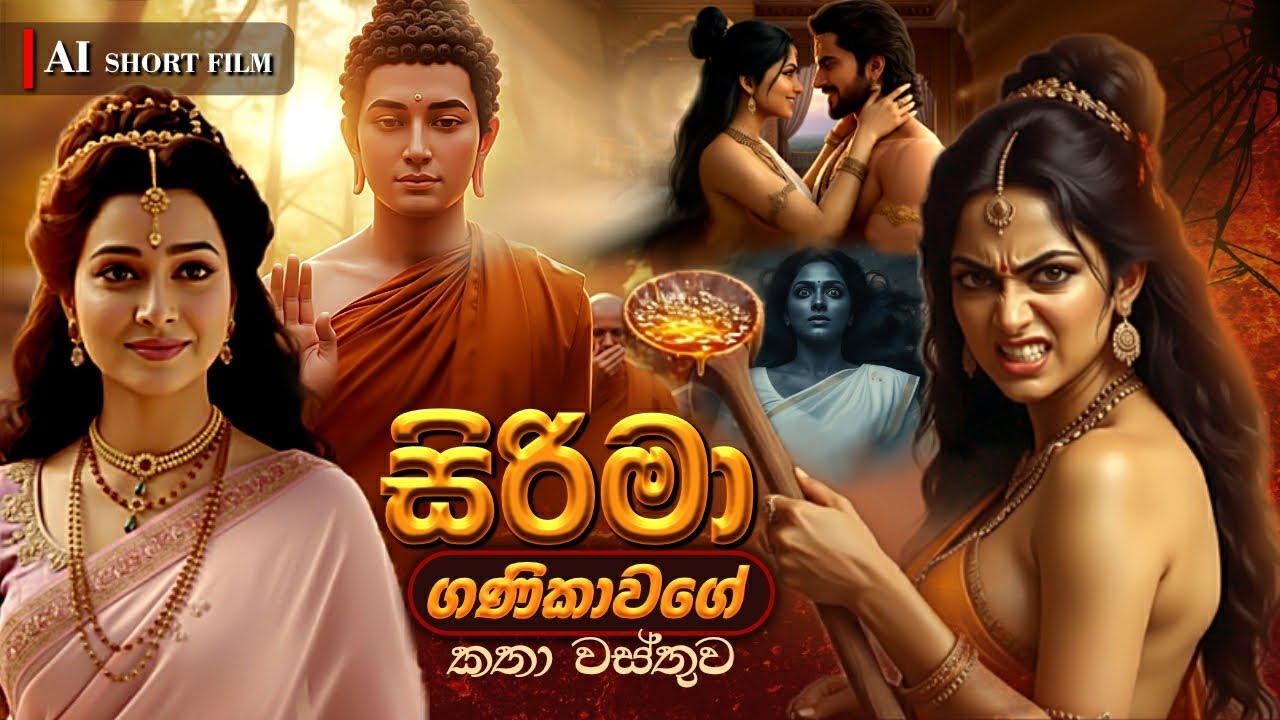 🔴සිරිමා ගණිකාවගේ කතාවස්තුව | උත්තරා -සිරිමා කතාව | #jathakakatha  #dhammapadaya