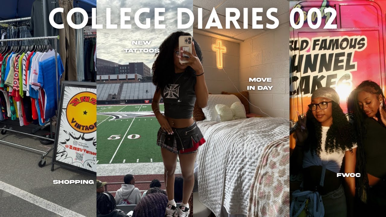 COLLEGE DIARIES 002| new tattoos?! dorm tour, shopping days, birthday haul +fwoc
