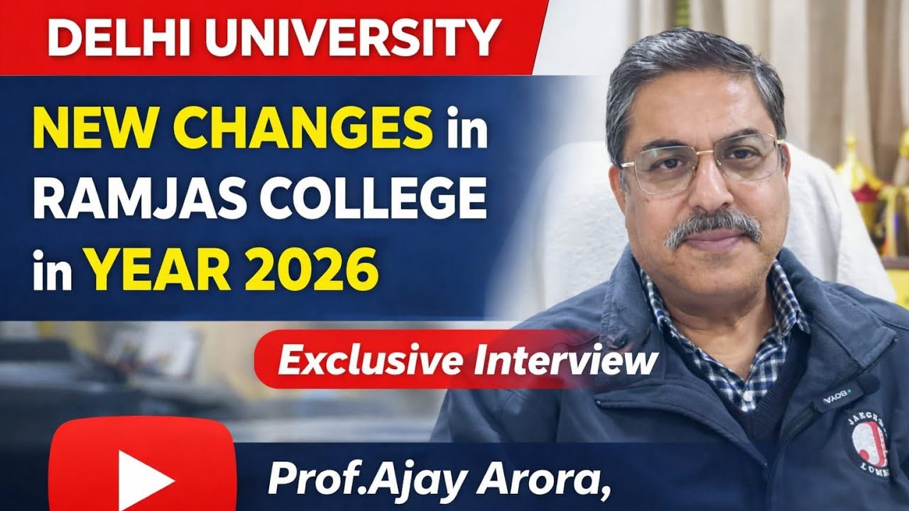 DU Update: New Developments In Ramjas College 😍 ll Prof.Ajay Arora Talking About  Ramjas College