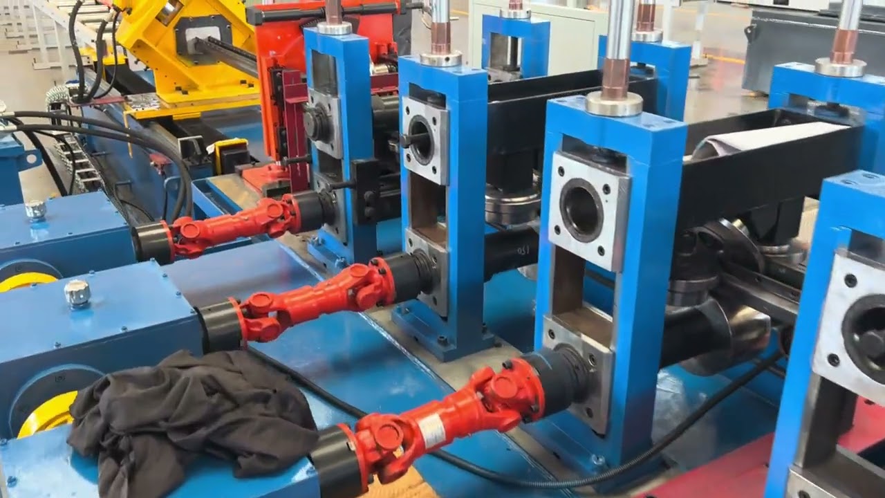 Automatic Upright Roll Forming Machine | Pallet Racking Upright Making Line