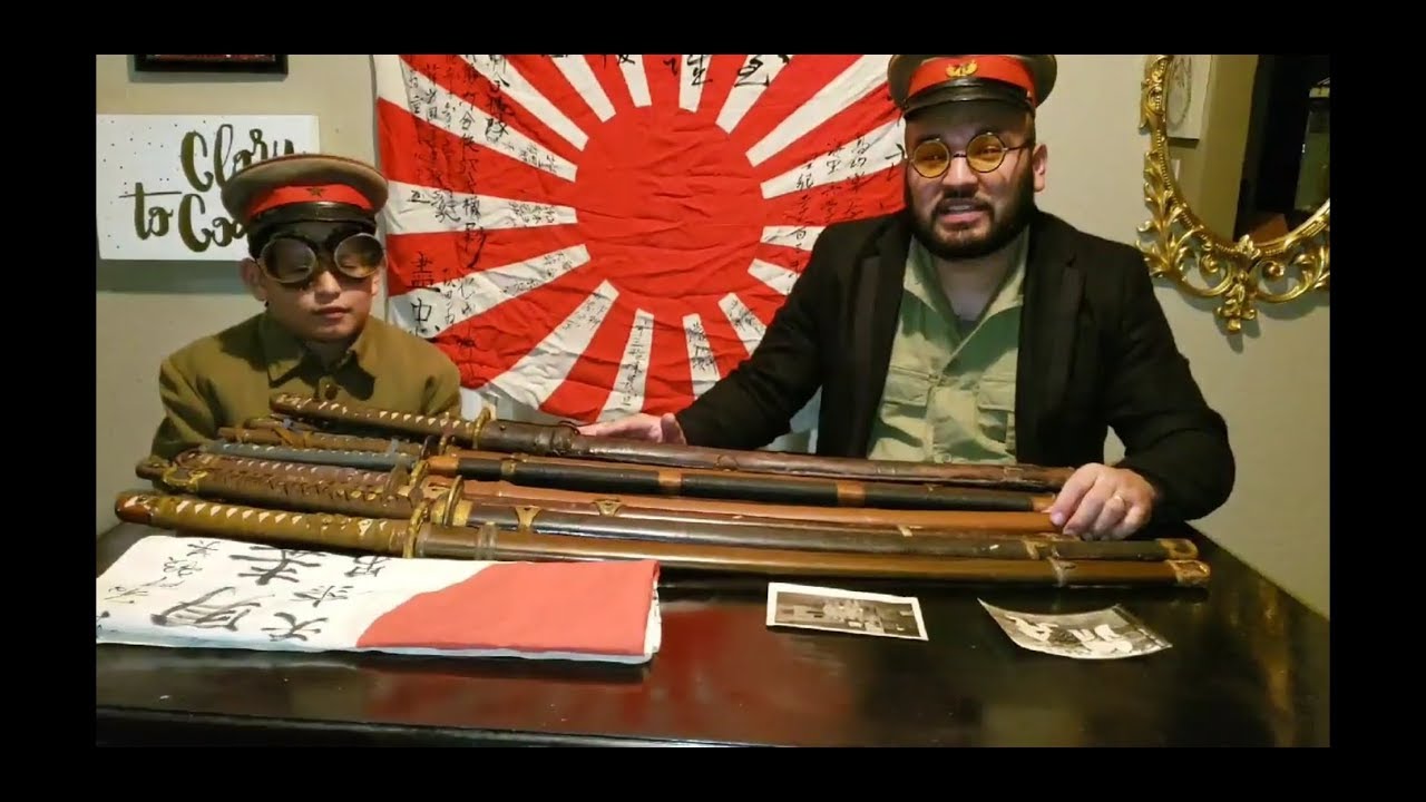 removing handle of Japanese katana sword. 日本刀の持ち手